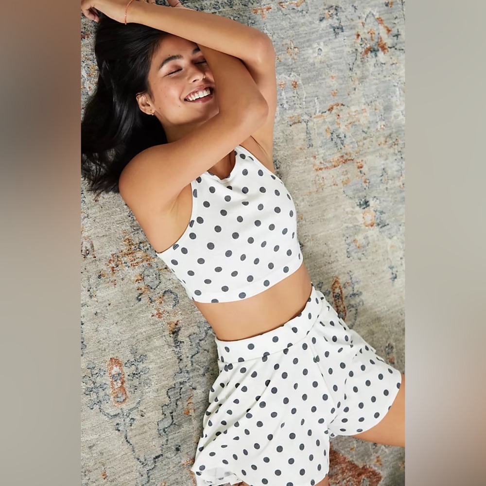 Beach Riot Polka Dot Cover-up Tank + Shorts